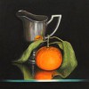 Silver and Orange Reflected;
9x12;
SOLD