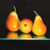 Three Pears Reflected;
9x12;
$695